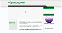 Desktop Screenshot of microfinance.lk